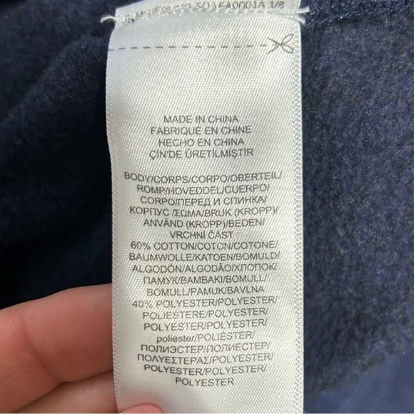 Polo by Ralph Lauren Navy Sweatshirt with Silver Logo - Picture 3 of 4